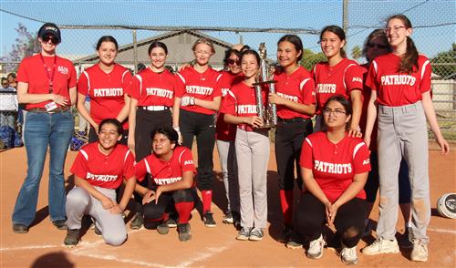 2022-23 K-8 Girls Softball champions - Abraham Lincoln
